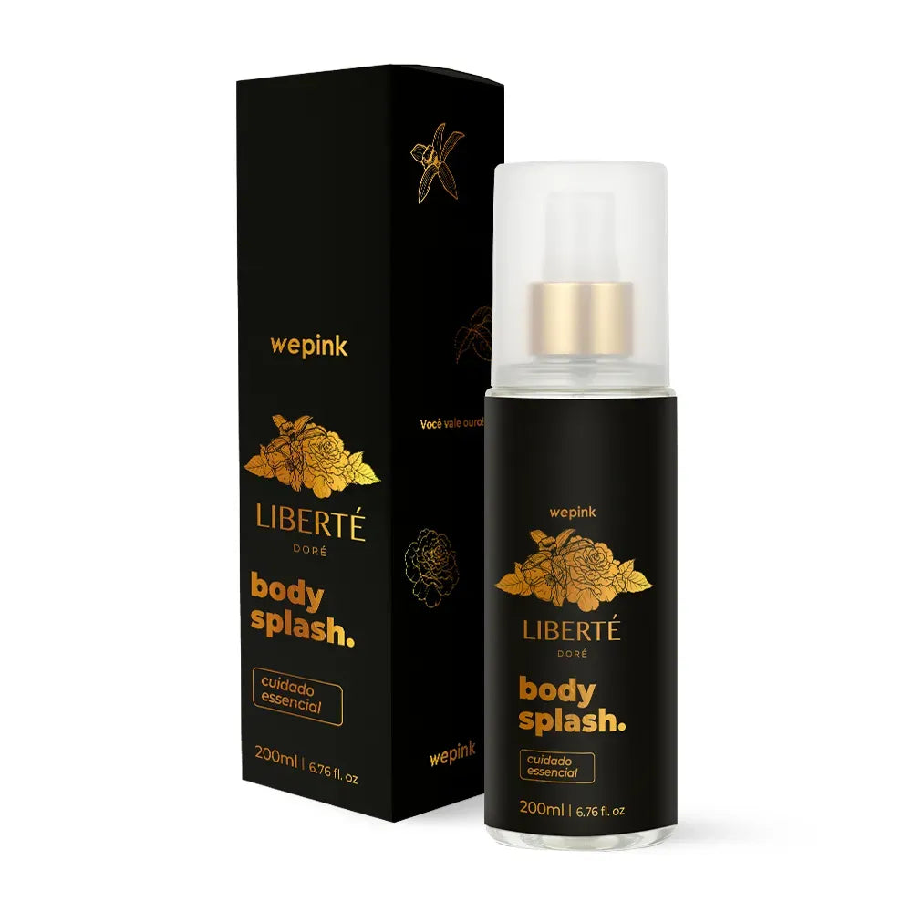 Body Splash Liberté Doré Desodorante Colônia 200ml - Wepink