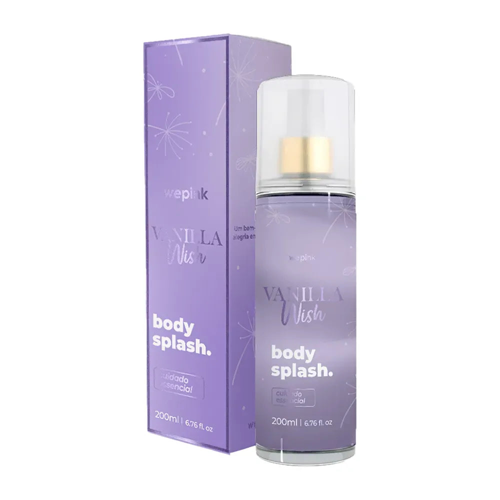 Body Splash Vanilla Wish Desodorante Colônia 200 ml - Wepink