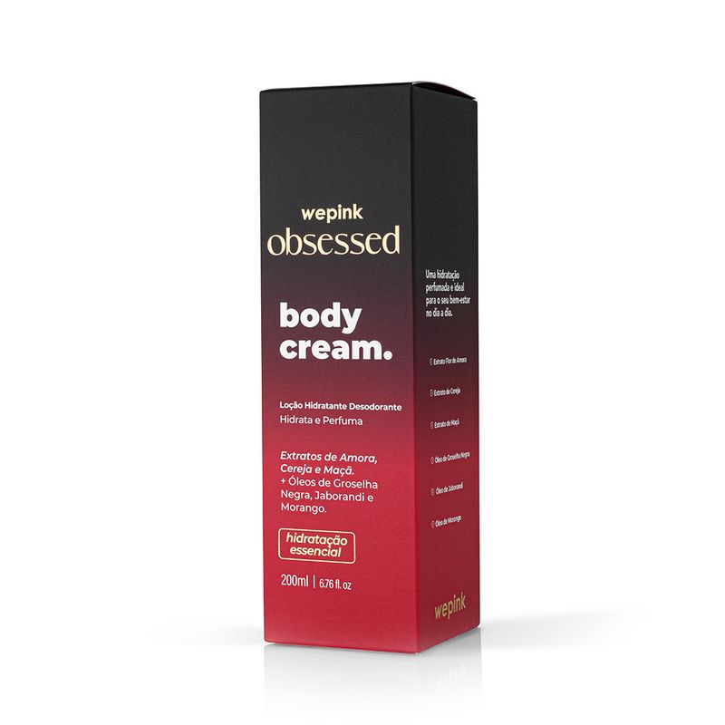 Body Cream Obsessed Desodorante Hidratante 200ml - Wepink