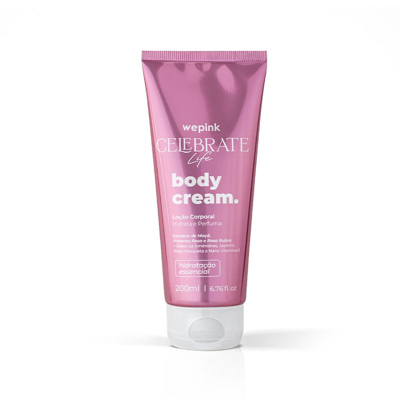 Body Cream Celebrate Life Desodorante Hidratante 200ml - Wepink