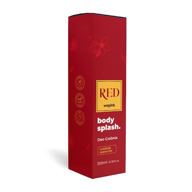Body Splash Red Desodorante Colônia 200ml - Wepink