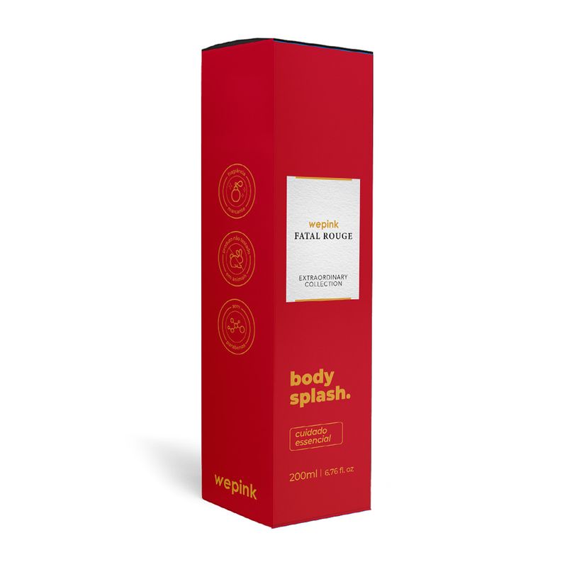 Body Splash Fatal Rouge Desodorante Colônia 200 ml - Wepink