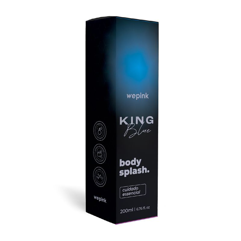 Body Splash King Blue Desodorante Colônia 200ml - Wepink