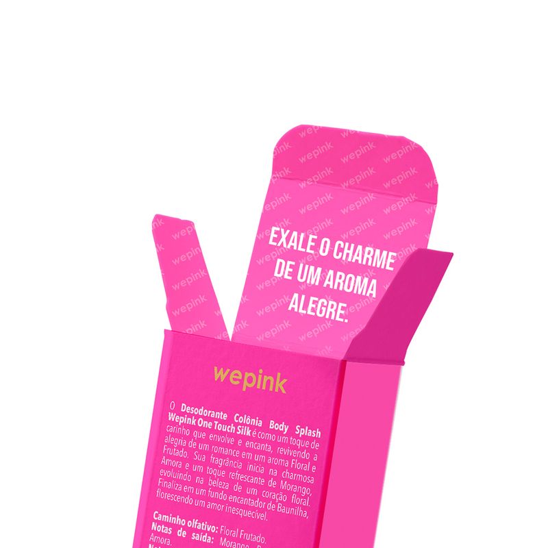Body Splash One Touch Silk Desodorante Colônia 200ml - Wepink