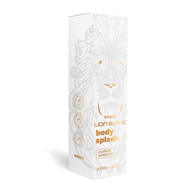 Body Splash Lion Blanc Desodorante Colônia 200ml - Wepink
