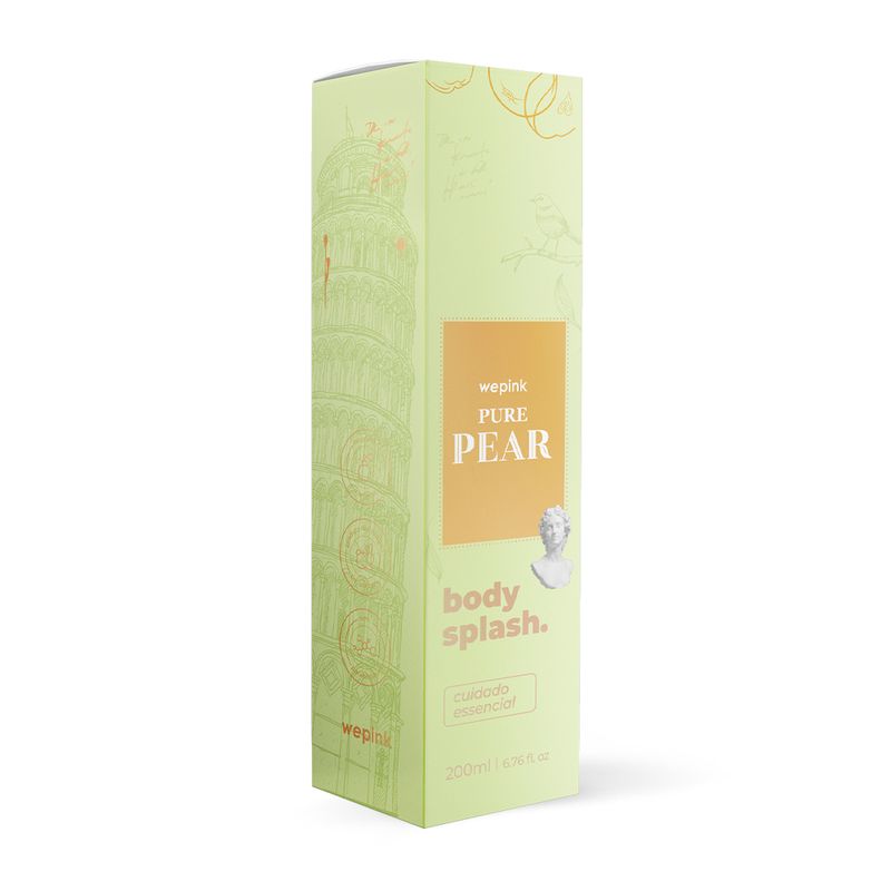 Body Splash Pure Pear Desodorante Colônia 200ml - Wepink