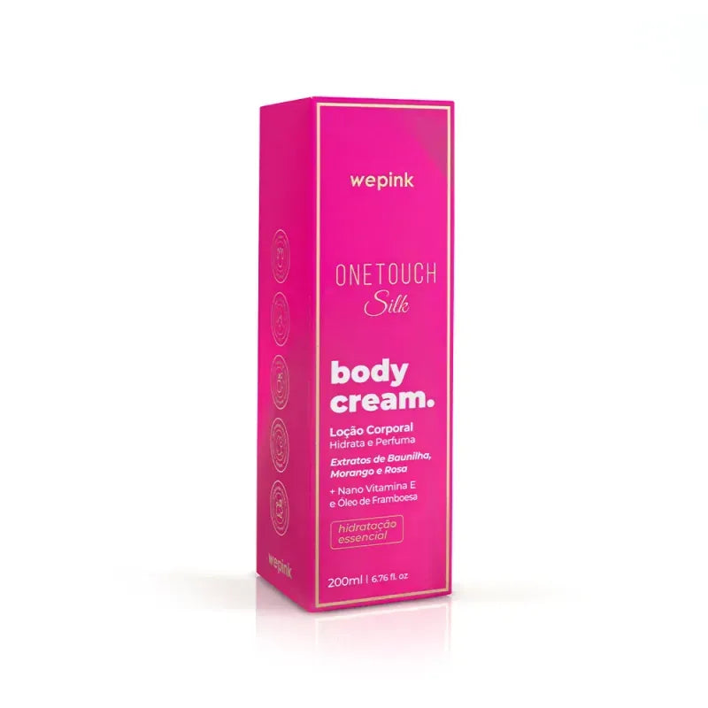 Body Cream One Touch Silk Desodorante Hidratante 200ml - Wepink