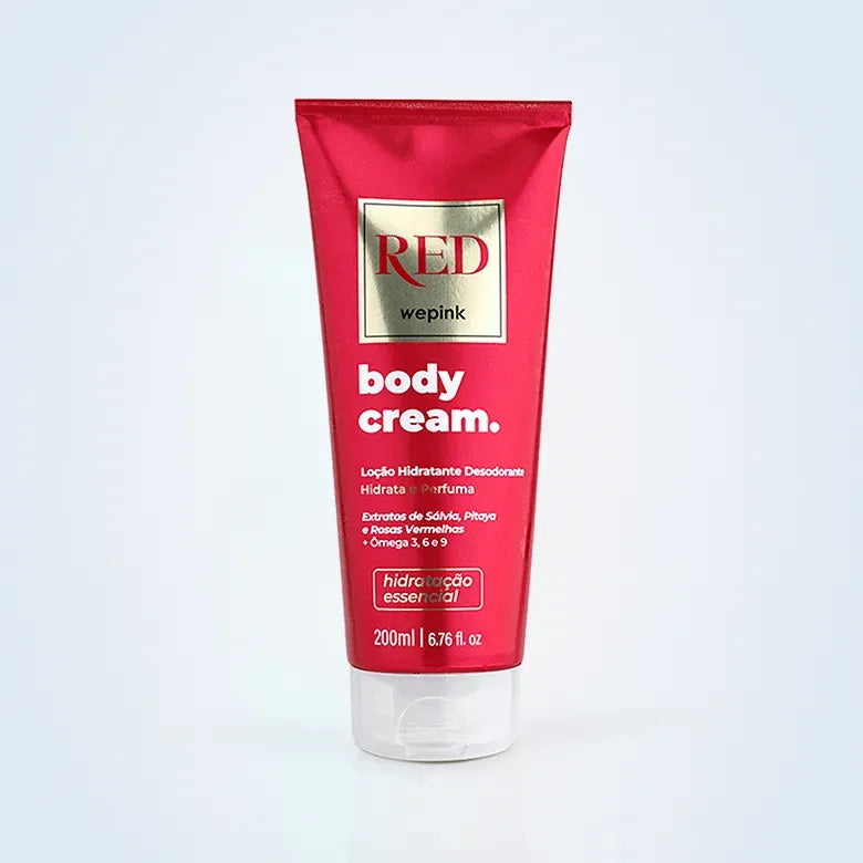 Body Cream Red Desodorante Hidratante 200ml - Wepink