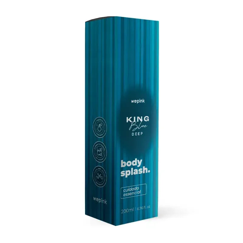 Body Splash King Blue Deep Desodorante Colônia 200ml - Wepink