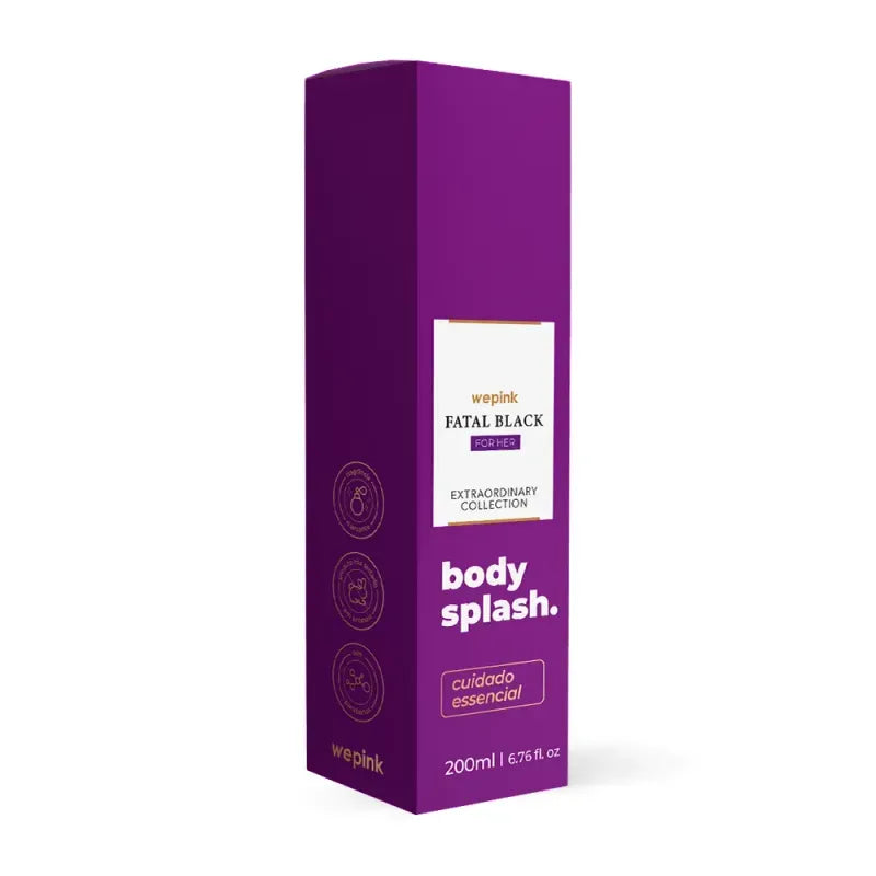 Body Splash Fatal Black For Her Desodorante Colônia 200ml - Wepink