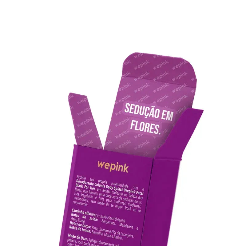 Body Splash Fatal Black For Her Desodorante Colônia 200ml - Wepink
