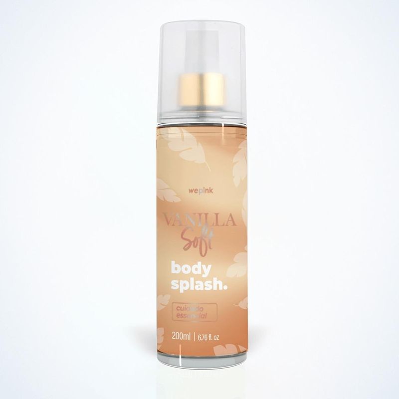Body Splash Vanilla Soft Desodorante Colônia 200ml - Wepink
