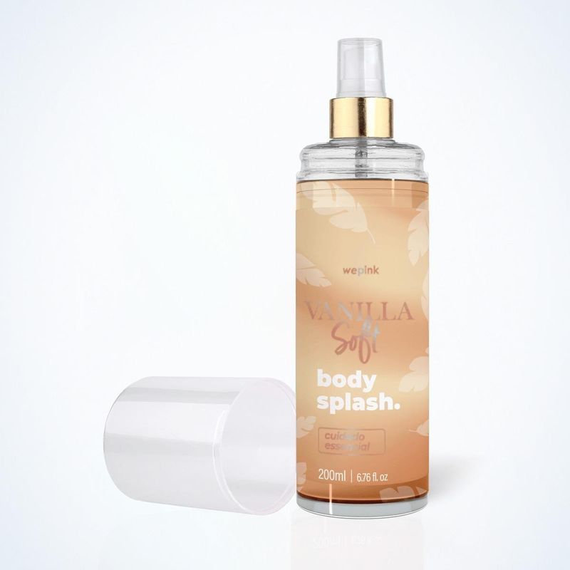 Body Splash Vanilla Soft Desodorante Colônia 200ml - Wepink
