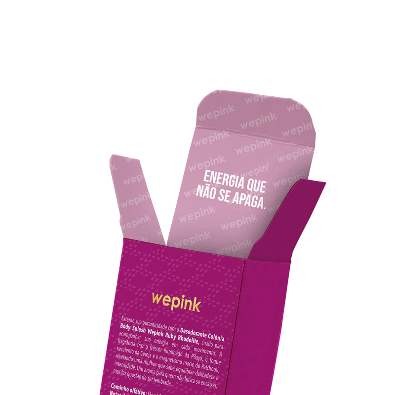 Body Splash Ruby Rhodolite Desodorante Colônia 200ml - Wepink