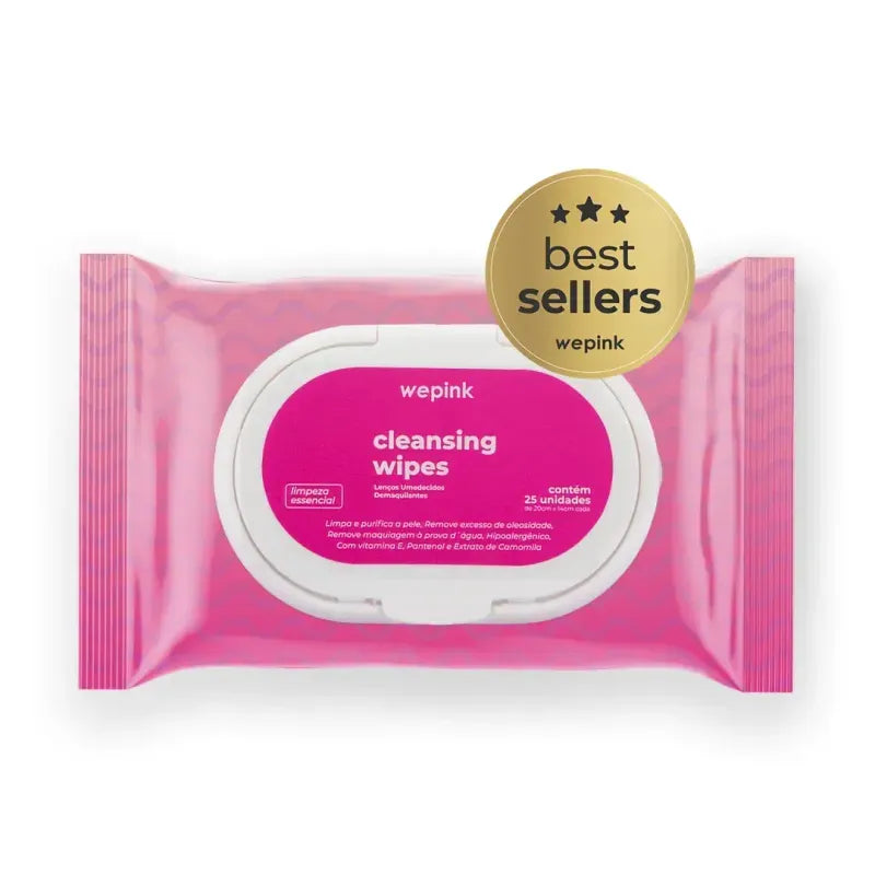 Cleansing Wipes Lenço Umedecido Demaquilante 25 un. - Wepink