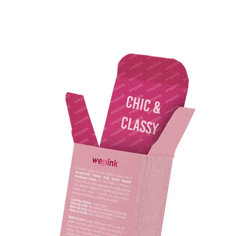 Body Splash Wonbloom Charm Desodorante Colônia 200ml - Wepink